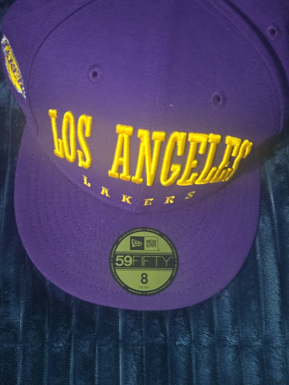 New Era Purple and Yellow Los Angeles Embroidered Mens Cap